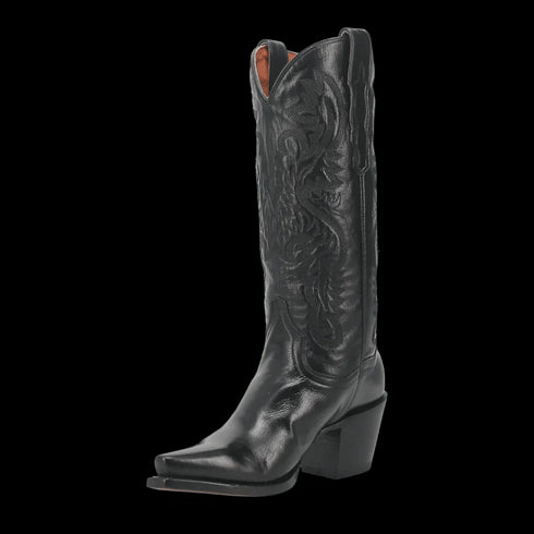 Dan Post Women's Maria Snip Toe Leather Boots - Black