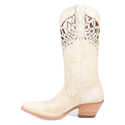 Dan Post Women's Miley Snip Toe Leather Boots - Bone DP7018