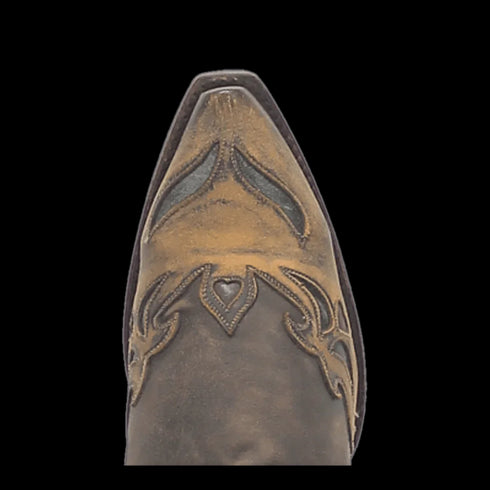 Dan Post Women's Vintage Bluebird Snip Toe Leather Boots - Chocolate