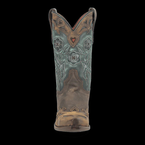 Dan Post Women's Vintage Bluebird Snip Toe Leather Boots - Chocolate