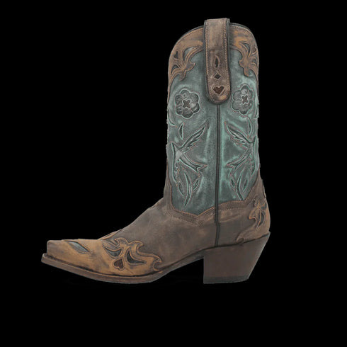 Dan Post Women's Vintage Bluebird Snip Toe Leather Boots - Chocolate