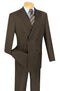 (40L, 58L) Double Breasted Suit 2 Piece Regular Fit in Brown