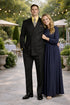 Double Breasted Black Vinci Mens Blazer Sport Coat Jacket