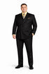 Double Breasted Black Vinci Mens Blazer Sport Coat Jacket