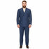 Mens Blue Wool Tiglio Double Breasted Suit – Classic Peak Lapel Suit