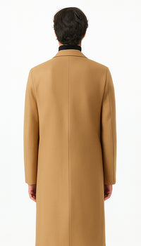 Double Breasted Camel Hair Topcoat - Wool Cashmere overcoat