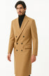 Double Breasted Camel Hair Topcoat - Wool Cashmere overcoat