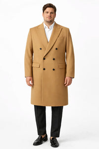 Double Breasted Long Ankle length Designer men's Wool Peacoat Sale overcoats Long Dress | Winter men's Topcoat Sale Available in 5 colors