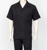 Dreams Mens Black Short Sleeve Walking Suit Daytona 256-00