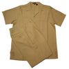 Dreams Mens Heather Yellow Textured Pattern Short Sleeved Walking Suit Fino 277-37