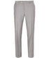 Classic Solid Textured Light Grey Suit with Vest
