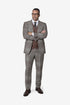 Statement Men’s 3-Piece Plaid Wool Suit – 100% Wool Modern Fit with Peak Lapel