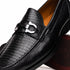 Marco Di Milano Enzo Black Lizard Bit Loafers