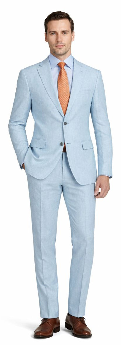 Enzo White, Khaki or Blue Linen Suits/ Free Shipping