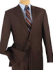 Executive 2 Piece Regular Fit Suit Color Brown