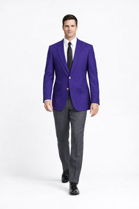 Executive Apparel Ultralux Men's Purple Blazer Jacket