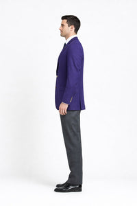 Executive Apparel Ultralux Men's Purple Blazer Jacket