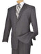 Executive Classic Fit Two Piece Suit Color Solid Gray