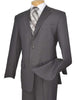 Executive Classic Fit Two Piece Suit Color Solid Gray