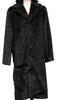 Faux Fur Coat - Men Full Length Overcoat in Black - Brown - White - Ivory - Gray For Winter
