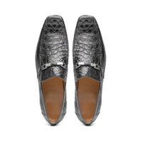 Marco Di Milano Fabro-Tin Gray Leather Loafers