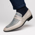 Marco_Di_Milano Fangio Gray Leather Loafers