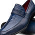 Marco Di Milano Fangio Denim Blue Ostrich Penny Loafer