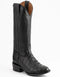 Ferrini Men's Dakota Belly Caiman Western Boots - Round Toe Handcrafted Black