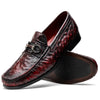 Marco Di Milano Ferrioni Black Cherry Leather Loafers