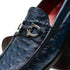 Marco Di Milano Ferrioni Ostrich Navy Bit Loafer