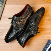Marco_Di_Milano Fitipaldi Olive Leather Shoe
