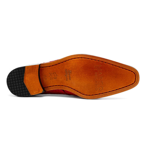 Marco Di Milano Fitipaldi Red Alligator Derby Shoe