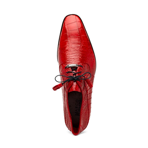 Marco Di Milano Fitipaldi Red Alligator Derby Shoe