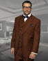 Statement Men's 100% Wool Suit - Unique Double Breasted Vest