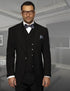 Statement Men's 100% Wool Suit - Unique Double Breasted Vest