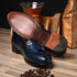 Zelli Franco Genuine Caiman Crocodile Tassel Loafers in Navy