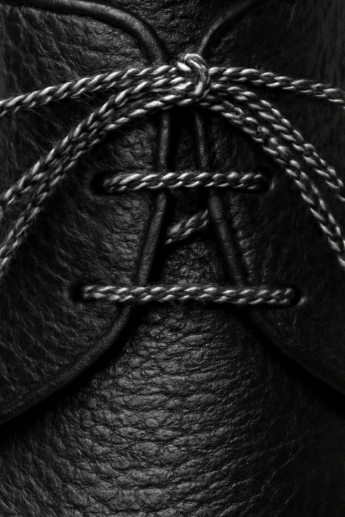 Fratello Split-Toe Deer Black Men’s Lace up Shoes By Mezlan Made In Spain Brand