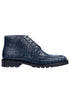 Navy Genuine Caiman Crocodile Belly Ankle Los Altos Boot