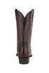 Mens King Exotic Ostrich Leg Boots Black Cherry (4980518)