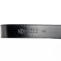 Marco Di Milano Georgia Belt Black Leather Luxury Shoe