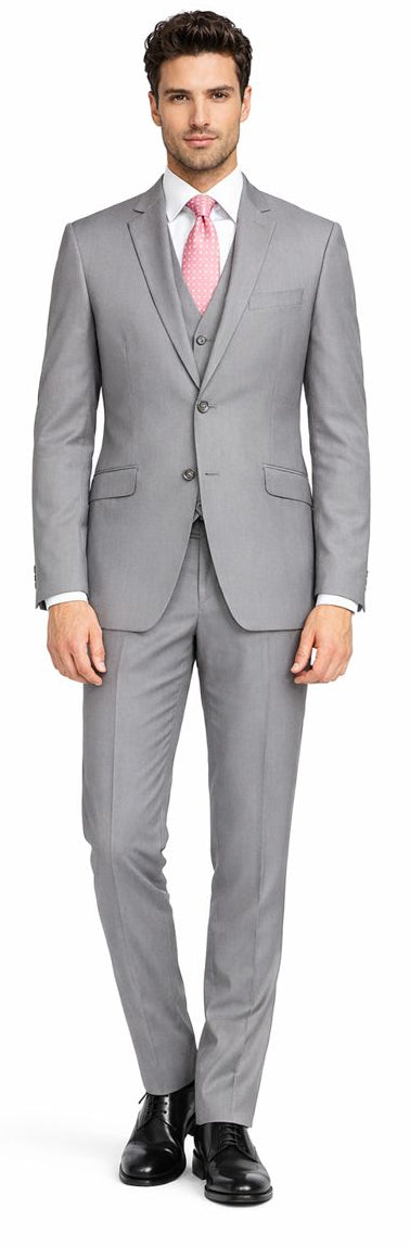 Giorgio Fiorelli Charcoal, Gray, and Light Gray Two-Button Suit