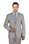 Light Grey Crosswave Suit (2-Piece Set)
