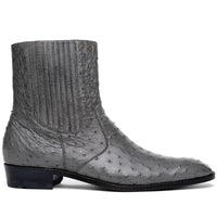 Marco Di Milano Giorgio Serpentine Gray Leather Luxury Shoe