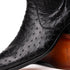 Marco Di Milano Giorgio Black Ostrich Quill Dress Boots
