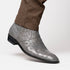 Marco Di Milano Giorgio Serpentine Gray Leather Luxury Shoe