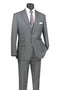 Gray Windowpane Modern Fit Suit