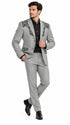 Men's Suede Cowboy Blazer Ultra Slim Fit LAM-516 in Color Gray