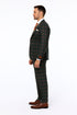 Mens Green Suit - Designer Brand Suit No Pleated Pants Modern Fit