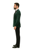 Green Velvet Double Breasted Tuxedo Jacket – Wedding & Prom