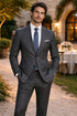 Mens Tiglio Gray Suit – Classic 2 Piece Grey Suit for Wedding, Business and Formal Wear